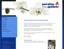 Tablet Screenshot of patroklus-apotheke.de